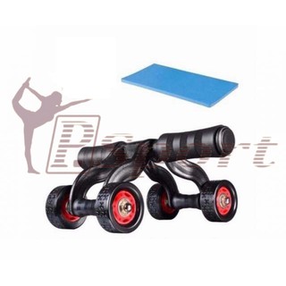 Con Lăn Tập Cơ Bụng 4 bánh dụng cụ tập cơ bụng 4 bánh