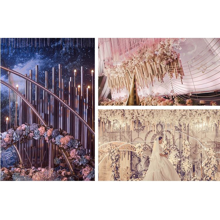 Ống nhựa dẻo tạo hình hoa khổng lồ trang trí tiệc, làm decor đám cưới, hội trường, sân khấu ống nhựa tạo hỉnh