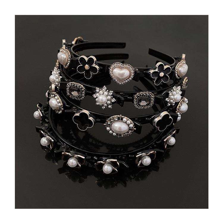 Băng Đô Cài Tóc Hai Lớp Bằng Nhựa Thời Trang Dành Cho Nữ