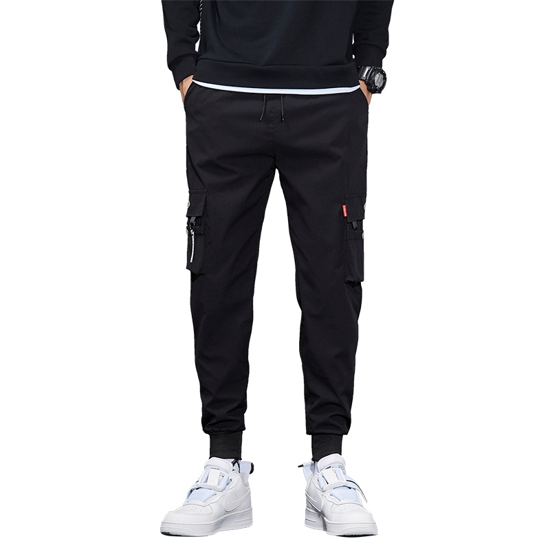 Quần dài thể thao ống rộng thoải mái thời trang Hàn Quốc cho nam size M-3XL