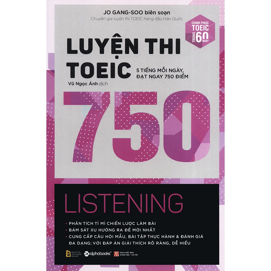 Sách - Luyện thi TOEIC 750 Listening (kèm CD)