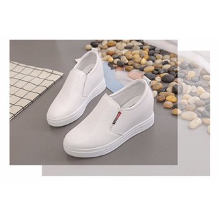 Giày sneaker nữ độn đế 6cm mã H24