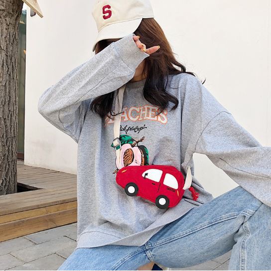 Túi đeo chéo cho bé - Túi đeo chéo hình ô tô cho bé trai bé gái năng động hình ngộ nghĩnh đáng yêu