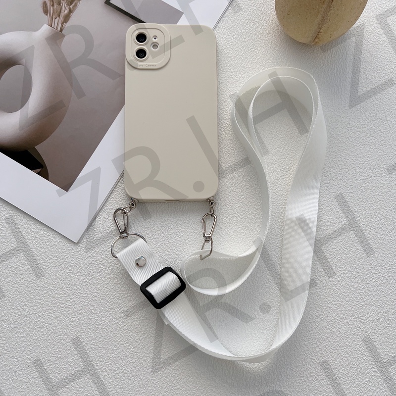 Ốp Điện Thoại Có Dây Gài Cho IPhone 13 11 12 Pro Max XS X SE 2020 6S 7 8 Plus XR