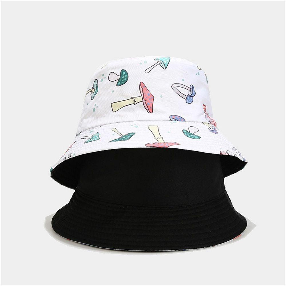 BSUNS Mũ Bucket In Hình Nấm Thời Trang Mùa Hè Cho Nam Nữ