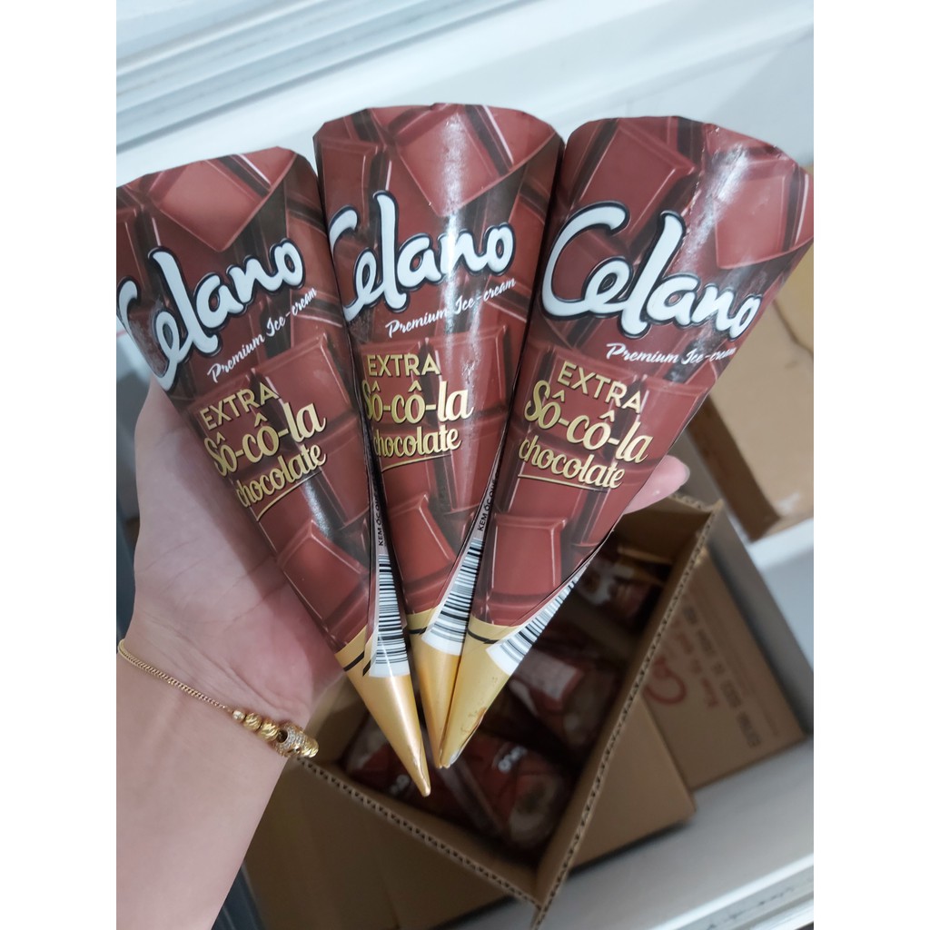 SET 10 CÂY - Kem Celano Cone Extra Socola 125ml