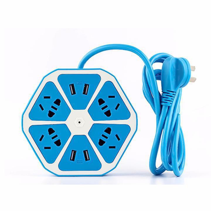 Combo 2 Ổ cắm điện lục giác tích hợp 2 cổng USB - Mẫu mới 2018(Retoanquoc)