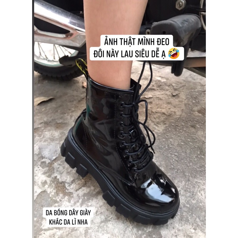 [Ảnh thật ở cuối] Boots cổ cao cá tính mẫu mới 2020 đế chiến binh đế 4,5cm giày mềm nhẹ bao trất | BigBuy360 - bigbuy360.vn