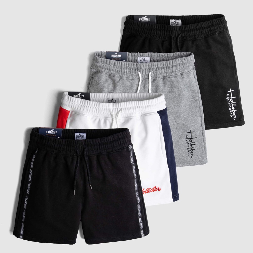 Quần short thun nỉ, đùi thể thao co dãn cao cấp,quần đùi nam cao cấp Hollis