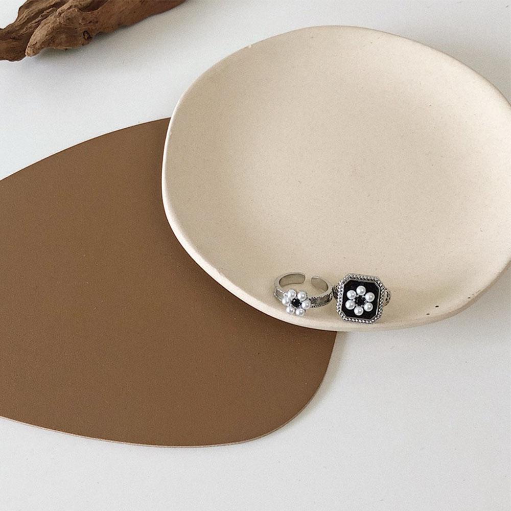 EXPEN Nhẫn Hở Họa Tiết Giọt Nước Dầu Đơn Giản Thời Trang