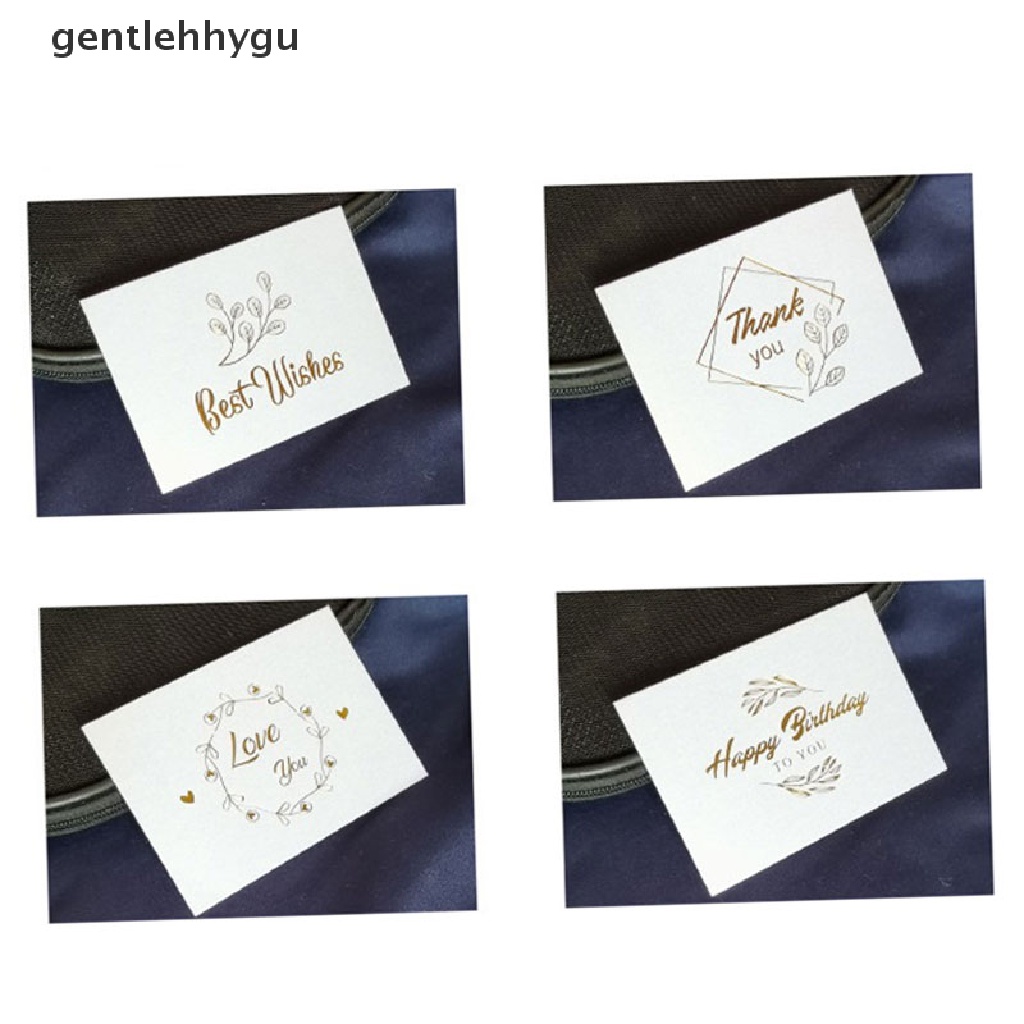 Set 50 Tấm Thiệp Mời Sinh Nhật / Đám Cưới In Chữ thank you Thẻ