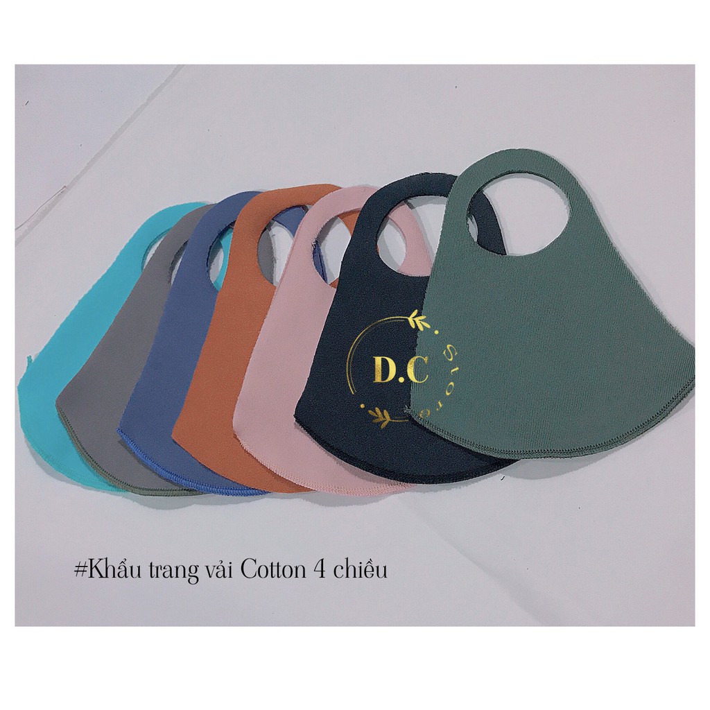 [Mã FAMASK hoàn 25K xu đơn 50K] Khẩu Trang Vải Su Cotton 4 Chiều Chất Lượng | BigBuy360 - bigbuy360.vn