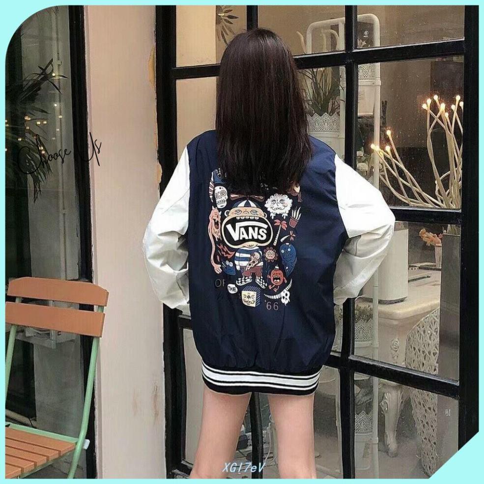 [Hàng Thu Đông] Áo Khoác Bomber Nỉ Nam Nữ Bóng Chày Vans | BigBuy360 - bigbuy360.vn