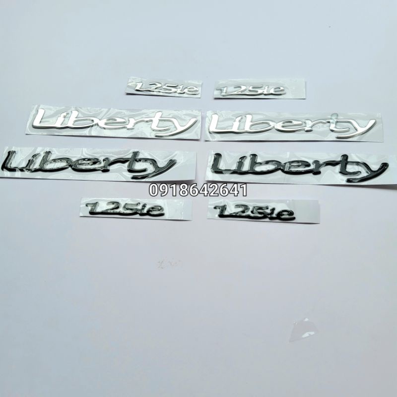 Bộ tem chữ Liberty 125 ie như zin