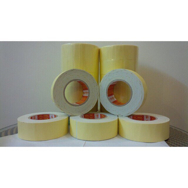 băng dính xốp vàng bản 2cm, 2,4cm, 5cm