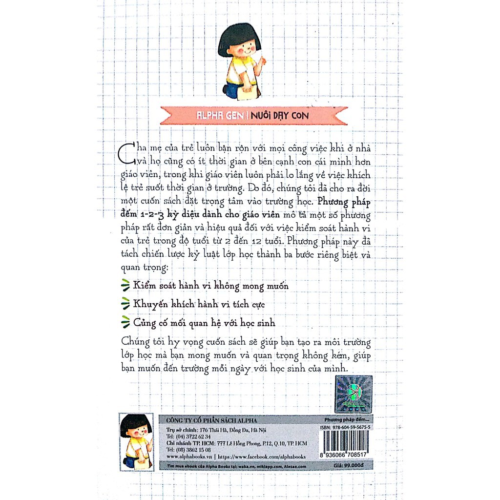 Sách - Phương Pháp Đếm 1-2-3 Kỳ Diệu Dành Cho Giáo Viên [AlphaBooks]