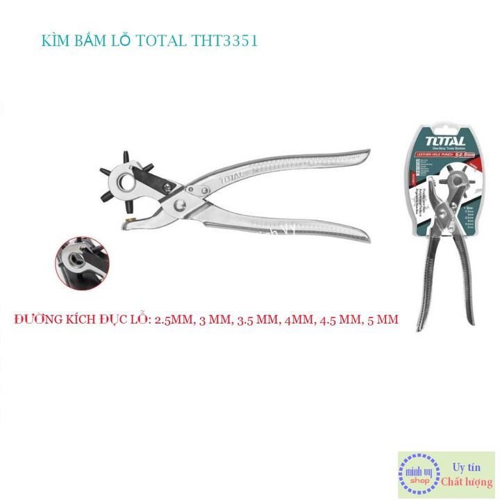 Kìm bấm lỗ Total THT3351