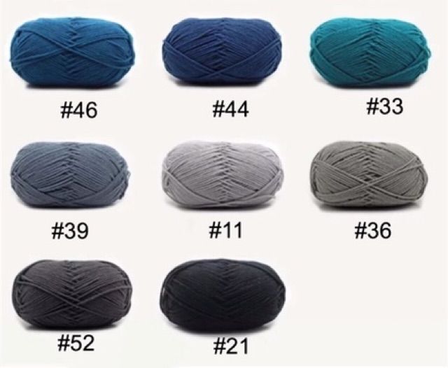 Len milk cotton 50g (mã 41~77)