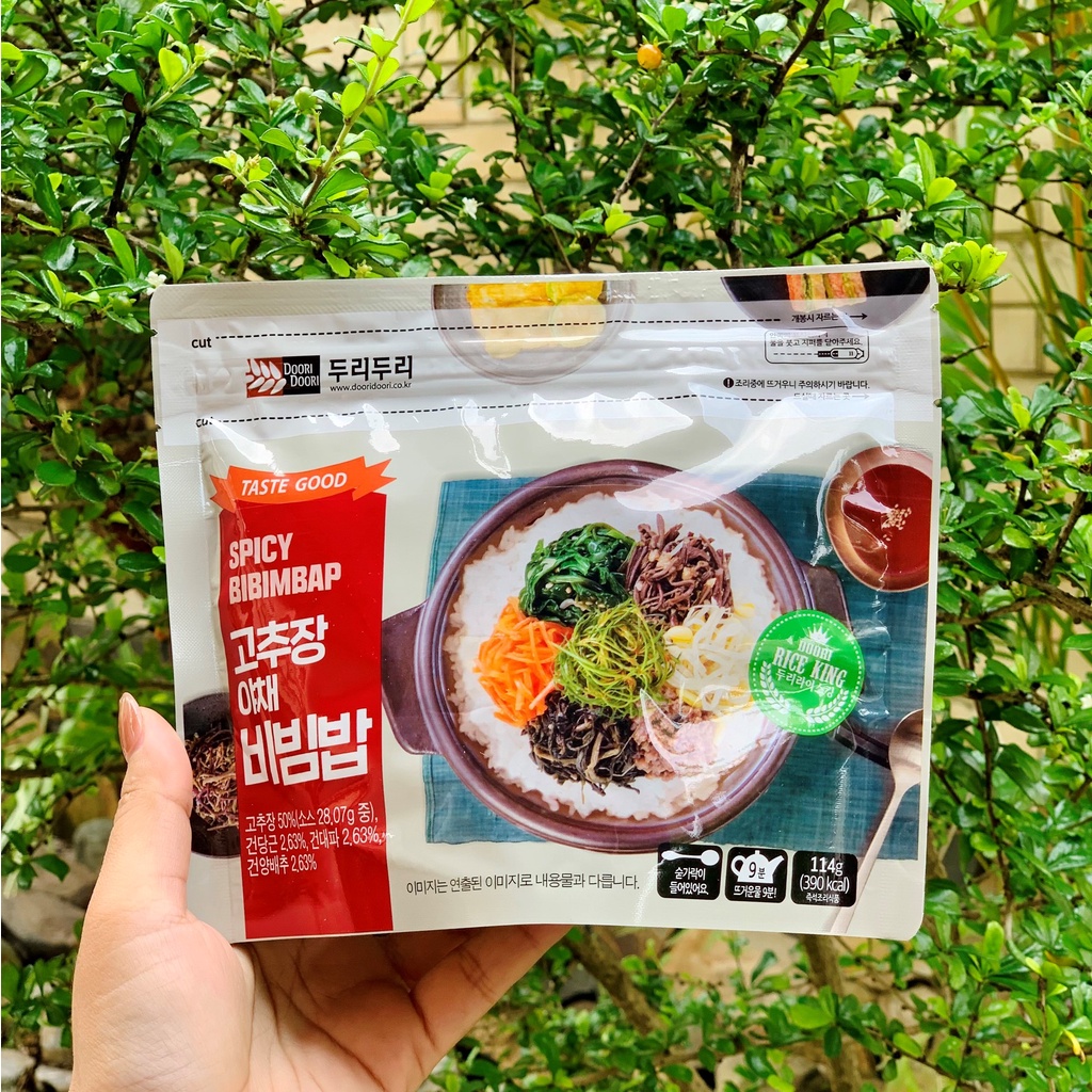 Cơm Trộn Bibimbap Hàn Quốc DOORI DOORI Xốt Cay Gói 114g