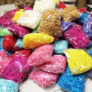 1kg giấy rơm, giấy sợi lót hộp quà Asam