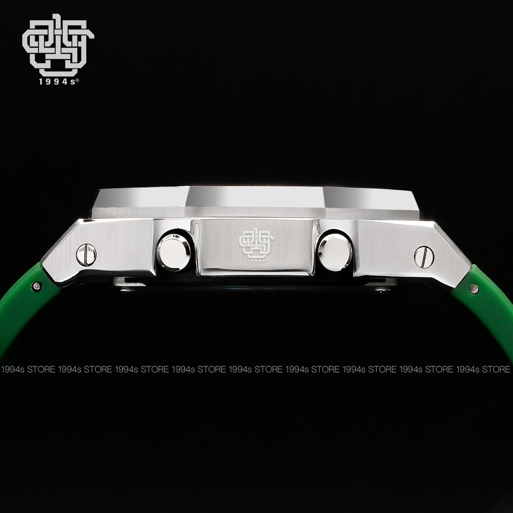 Đồng hồ nam Casio G-Shock GA-2110SU-3A custom AP Royal Oak, Silver x Green, hàng chính hãng, bảo hành 05 năm