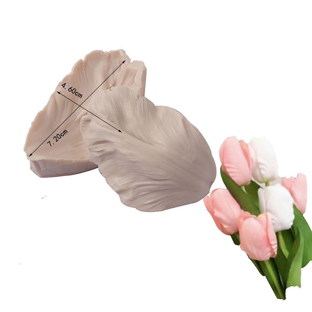 LAKAMIER 6 Khuôn Làm Bánh &amp; Socola Hình Hoa Tulip Bằng Silicone