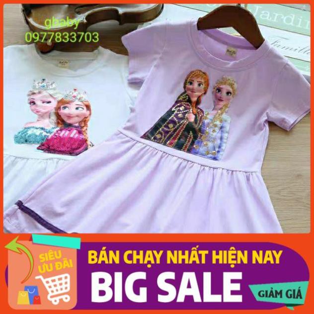 Váy Elsa Cotton Quảng Châu Mùa Hè 2020 (13-35kg)