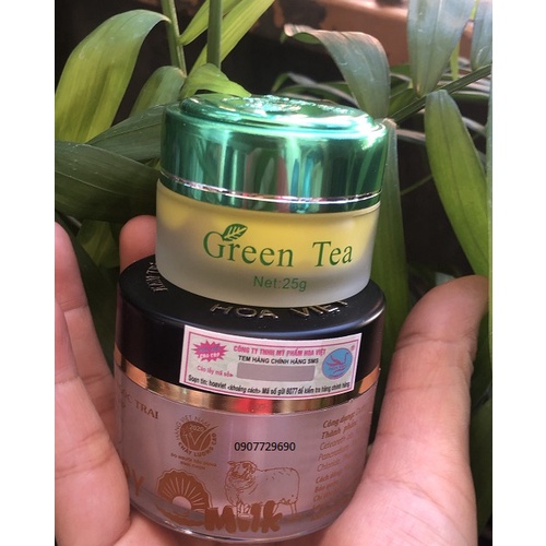 BỘ  KEM NGÀY VÀ ĐÊM HOA VIỆT VICTORY TRẮNG DA + KEM GREEN TEA 25G