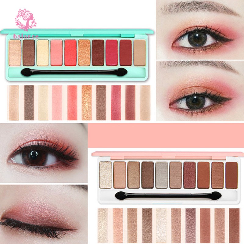 (Hàng Mới Về) Bảng Phấn Mắt Novo 10 Màu Tông Lì Và Kim Tuyến Trang Điểm Đa Năng | BigBuy360 - bigbuy360.vn