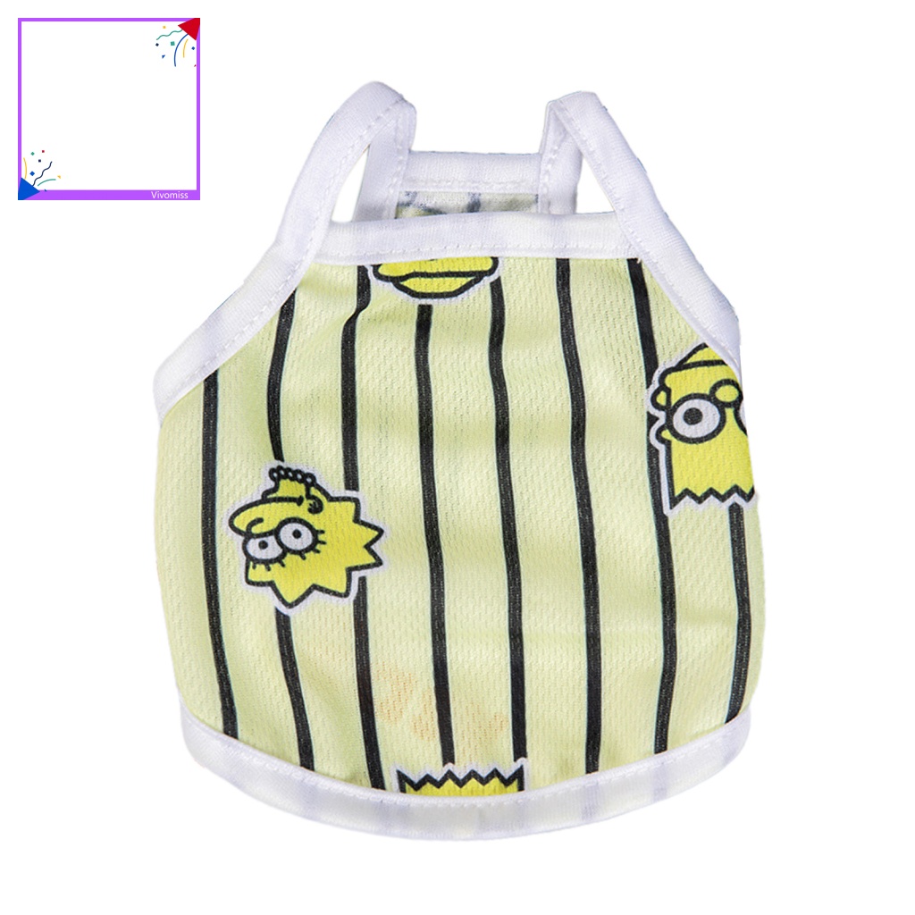 Áo Sơ Mi Kẻ Sọc Mềm Mại Chống Nhăn Thời Trang Mùa Hè Cho Thú Cưng