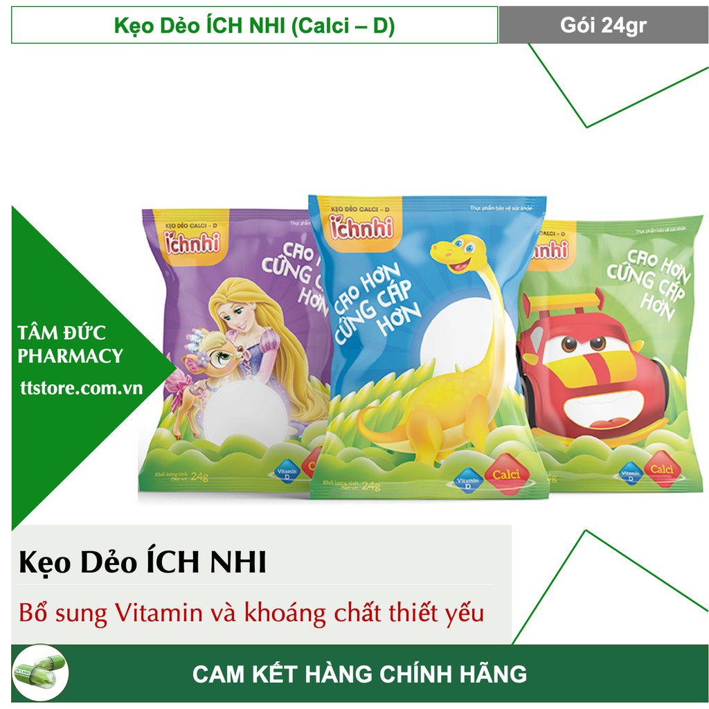 Kẹo Dẻo ÍCH NHI [Calci - D / Tăng Sức Đề Kháng] - Nam Dược