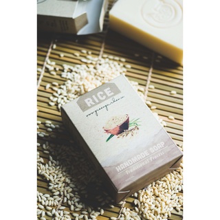 Xà phòng handmade Gạo (plain) từ Green Garden