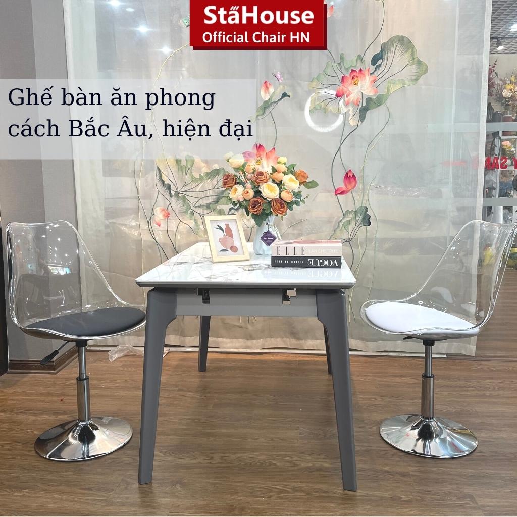 Ghế Eames Nhựa Trong Suốt Arylic,Ghế Café Ban Công Ngồi Làm Việc Phong Cách Bắc Âu Thời Trang GTD101 Stahouse