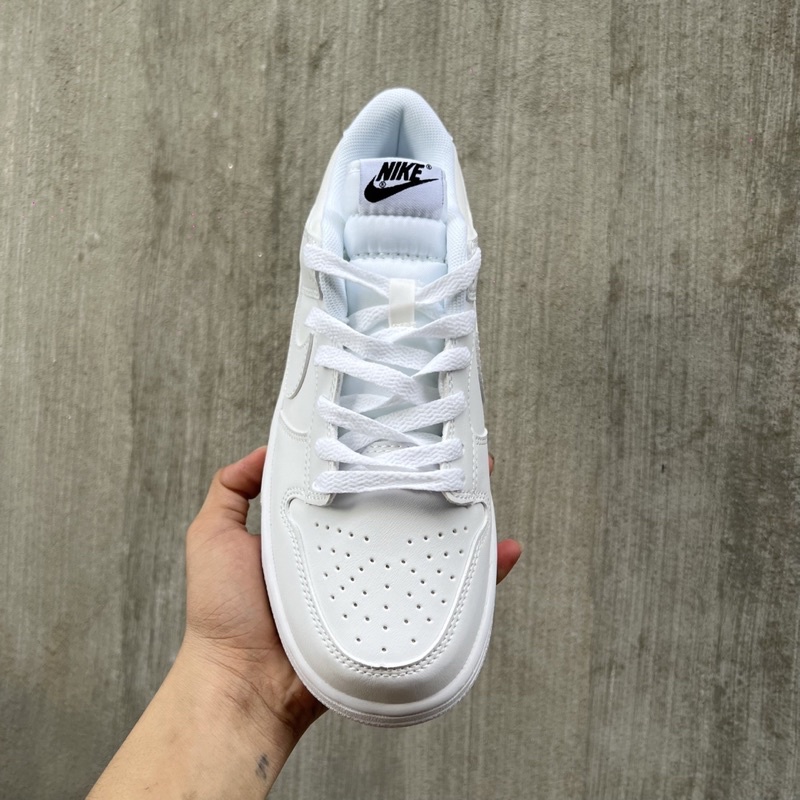 GIÀY SB DUNK FULL WHITE DA THẬT LAI AU