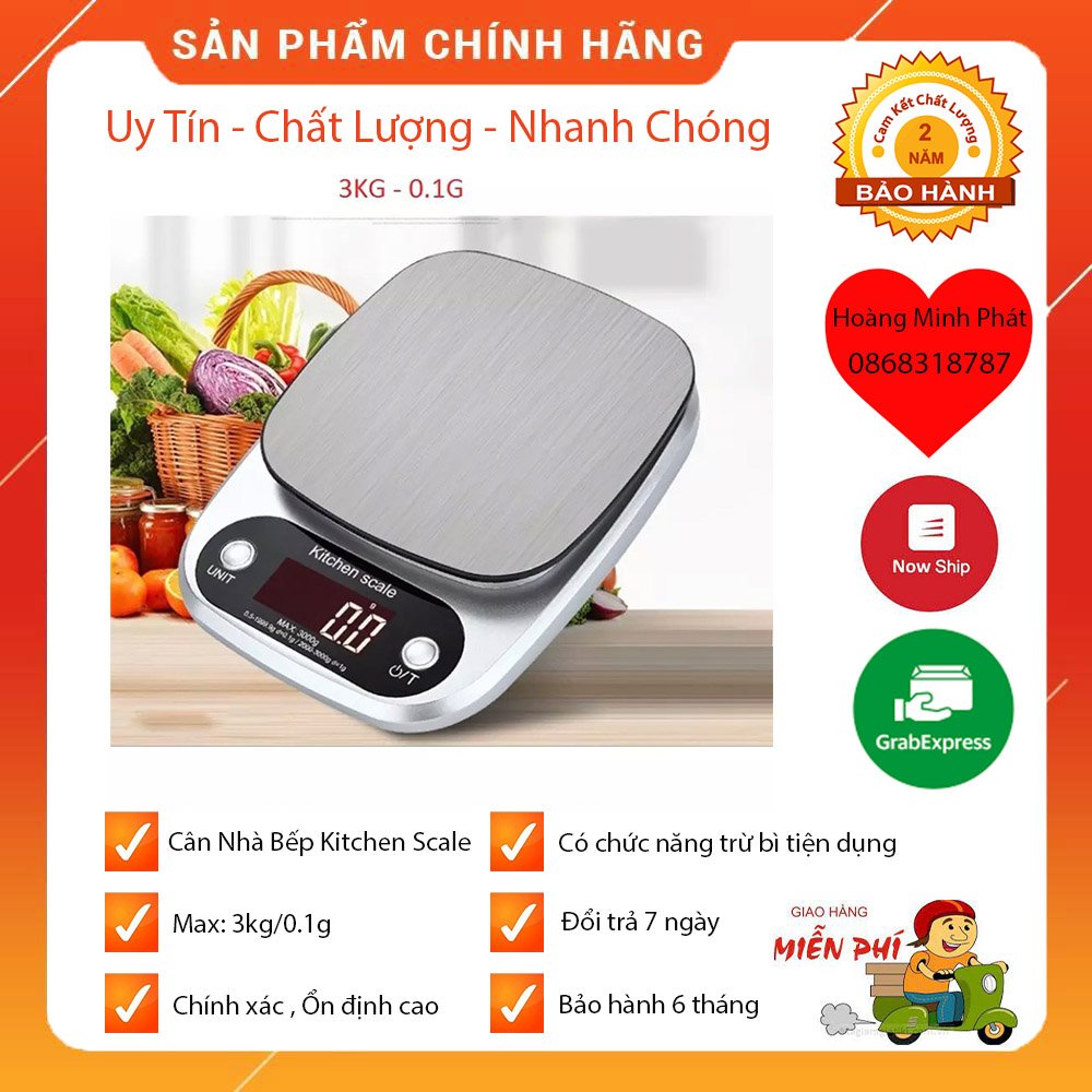 Cân điện tử thực phẩm dùng trong nhà bếp Ebalance Kitchen Scale cân được tới 10kg/1g - 3kg/0.1g. Màn Hình LCD Chính Xác