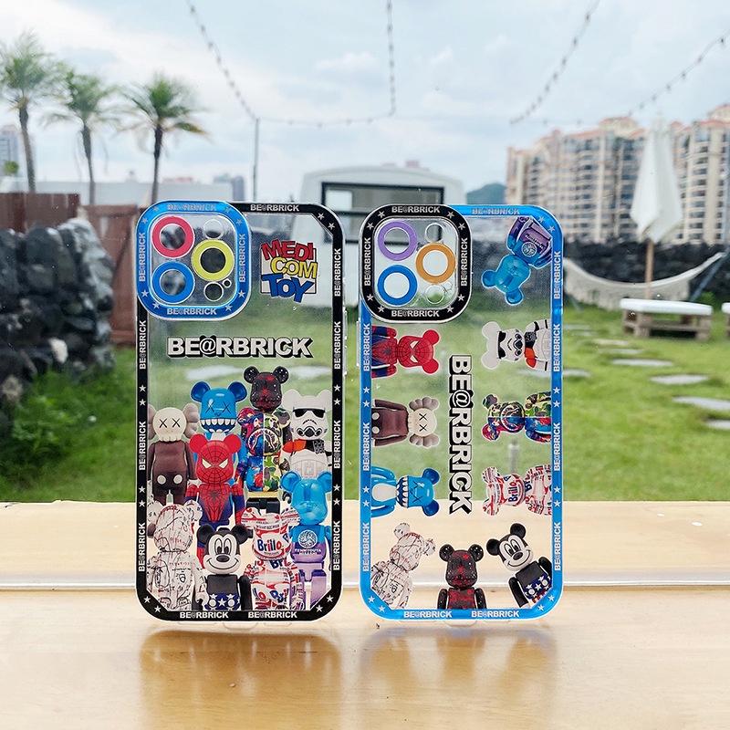 Ốp Điện Thoại In Hình Chuột Và Gấu Ngẫu Nhiên Cho iPhone 12 13 11 Pro Max X Xs Max Xr 6633