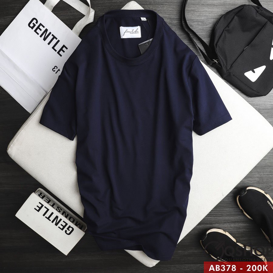 ÁO PHÔNG NAM ĐƠN GIẢN THUN COTTON CAO CẤP QSHOP AB378