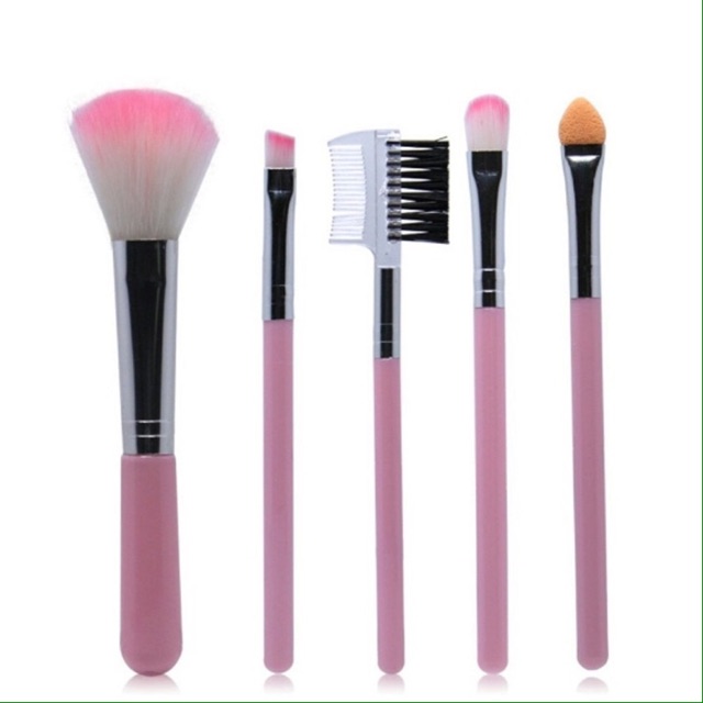 SET 5 CÂY CỌ TRANG ĐIỂM MÀU HỒNG CỰC ĐẸP CHO BẠN GÁI