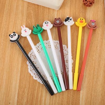 bút gấu  thỏ chó sanrio giơ tay D107 hoạt hình dễ thương kute viết gel