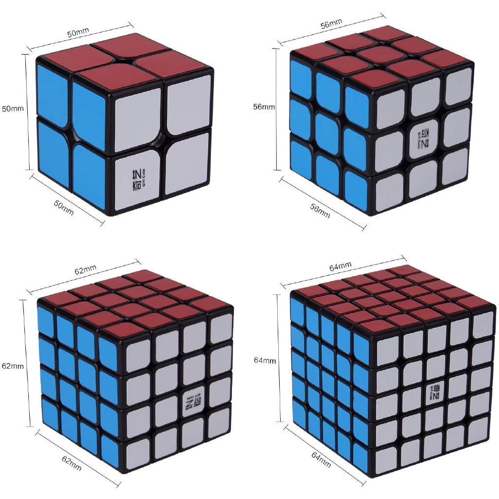 Khối Rubik 2x2 X 2 3x3 4x4 X 4 5x5 X 5 Kèm Hộp Làm Quà Tặng