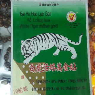 Cao dán hổ trắng kem