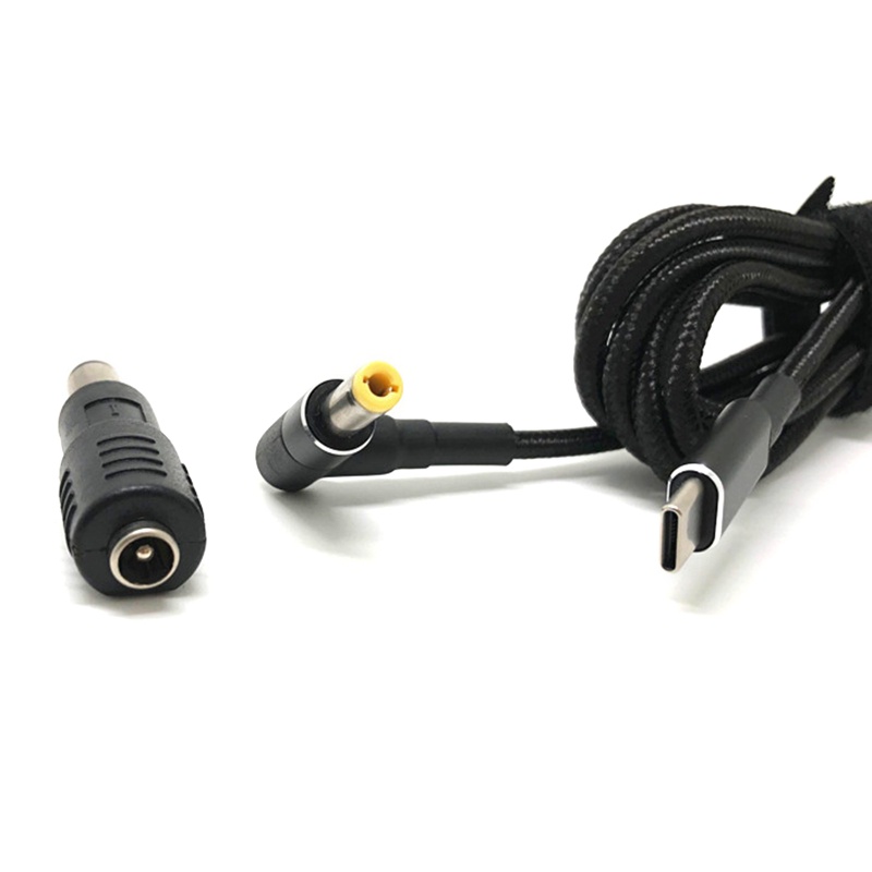 Dây Cáp Sạc Chuyển Đổi USB-C Sang DC5 5x2 5mm Với 8 Đầu Phát 45W 65w 90W 100W