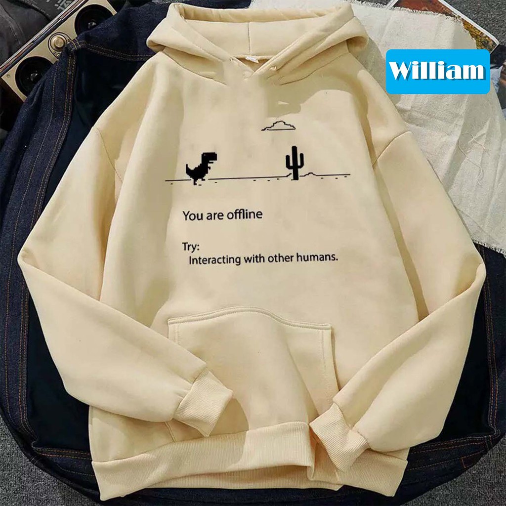 [FREESHIP_50K] Áo hoodie nam nữ nỉ ngoại in hình rớt mạng William - DS65 chất nỉ bôn dày dặn, thích hợp làm áo cặp