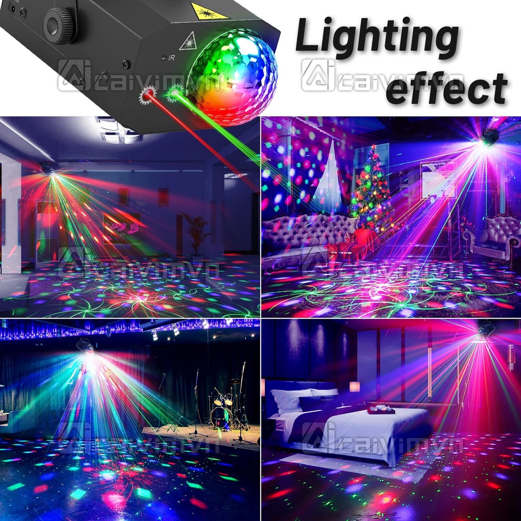 Đèn LED Chiếu Sân Khấu Disco 64 Họa Tiết Nhiều Màu Sắc