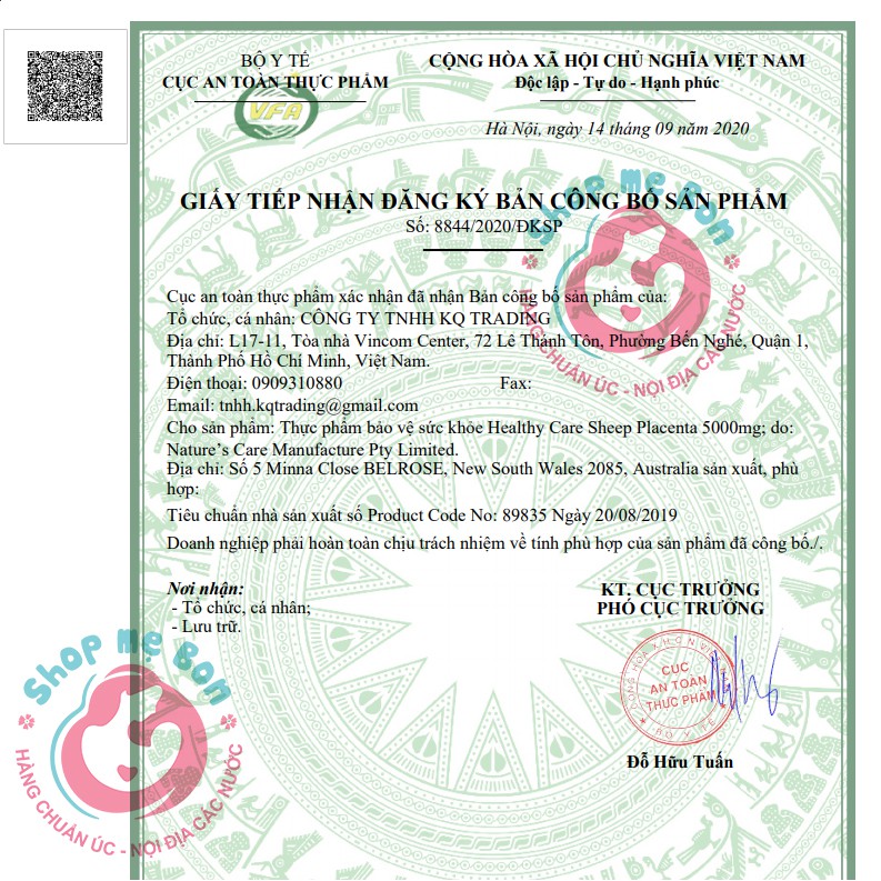 Viên Nhau Thai Cừu Úc Sheep Placenta Healthy Care 5000mg - 100 viên | BigBuy360 - bigbuy360.vn