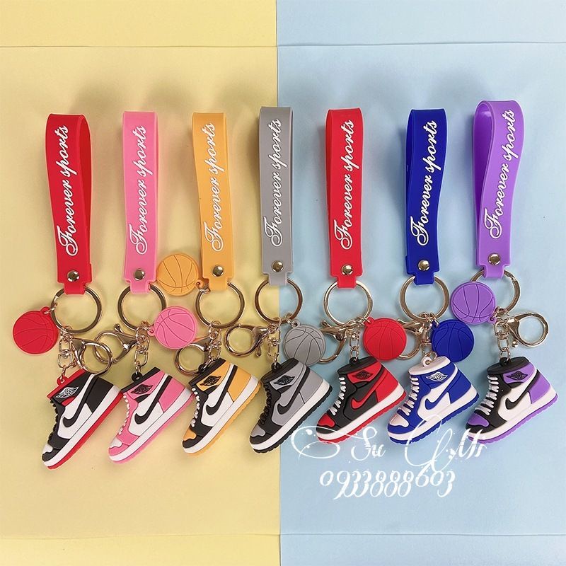 Móc khóa giày thể thao siêu ngầu đủ màu - Móc khóa hình giày thể thao Nike ngộ nghĩnh