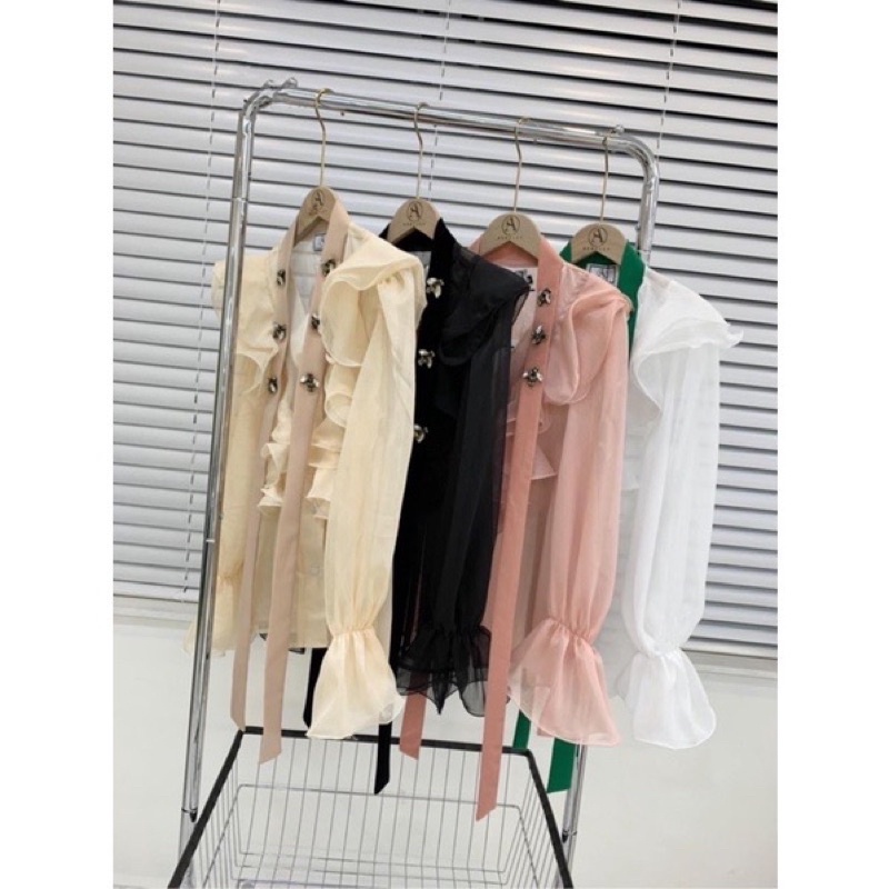 Sét sơmi đính ong sang trọng