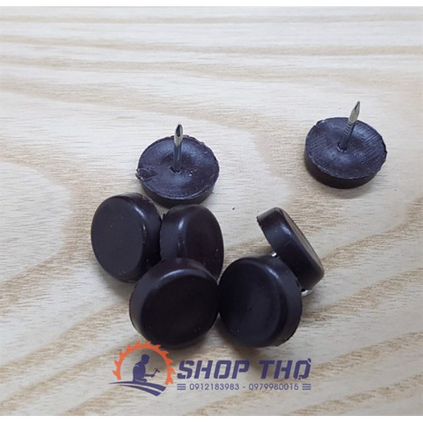 Đinh mũ nhựa màu  đen - KT 17mm (100 cai)