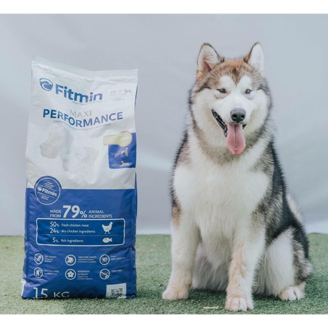 Thức ăn hạt Fitmin Maxi cho chó Alaska, Husky, Golden, Labrador - túi 3kg