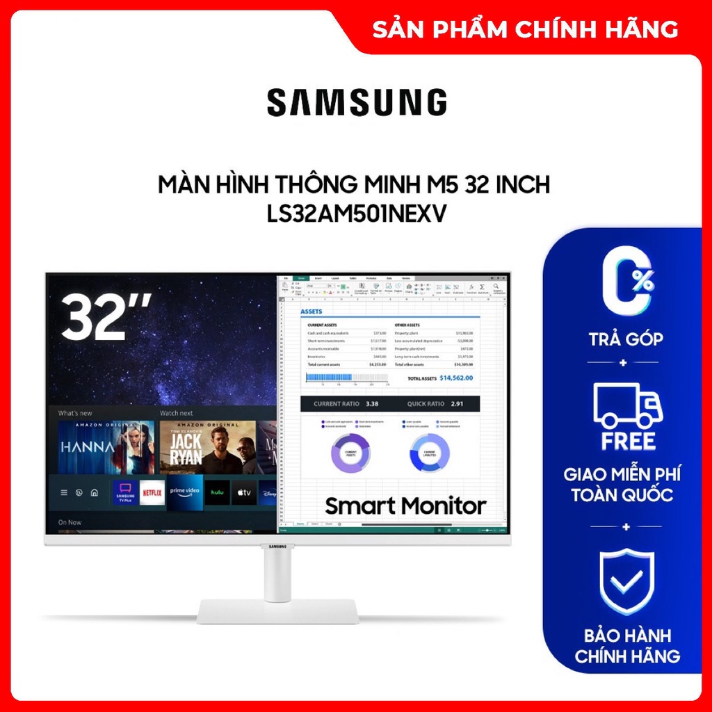 Màn hình thông minh Samsung M5 Dòng 32inch LS32AM501NEXXV LS32AM501 - Hàng Chính Hãng